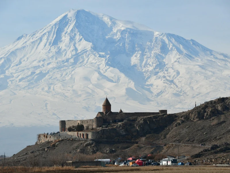 Khor Virap e la vista sull'Ararat