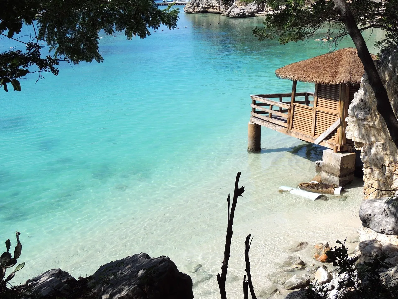Baia turchese dei Caraibi